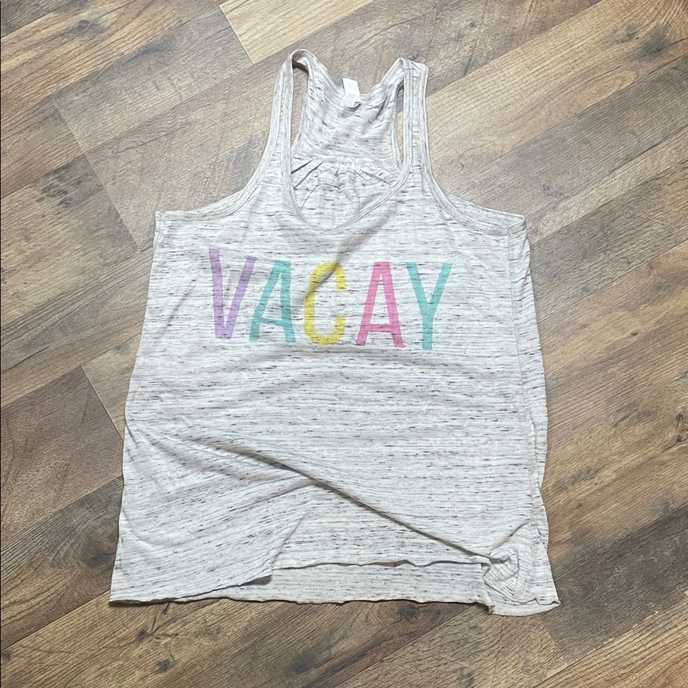 Gray 'VACAY' Tank Top